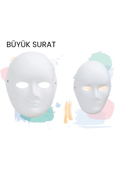 VİVA Puti Paintable Cardboard Mask Big Face