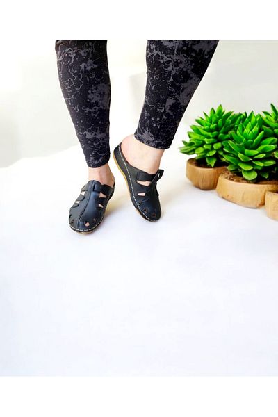 GEZER Heel Spur Reinforced Gel Closed Toe Home and Outdoor Slippers