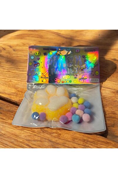 Innovate Store Kedi Patisi Taba Squishy Yumuşak Rahatlatıcı Tatlı Oyuncak Kadife tozlu Taba Sukuşi