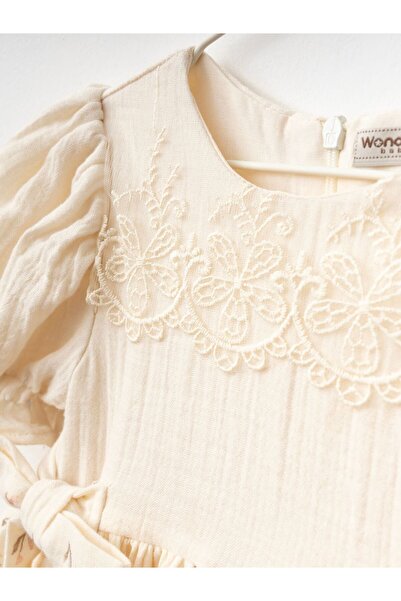 Cherrys Bebek Yandan Fiyonklu Elbise