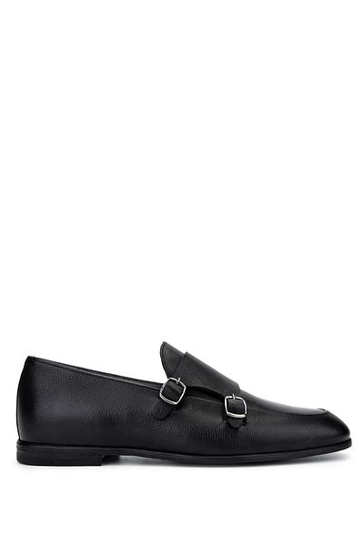Tamer Tanca Men's Genuine Leather Black Loafer Shoes