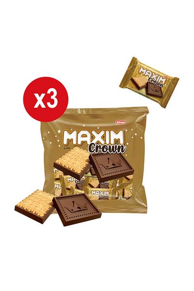 Elvan Maxim Crown cocoa biscuits 275 grams (1 pack) x 3
