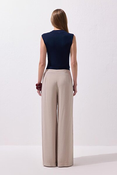 KADRİYE BAŞTÜRK Памучен бански с нулев ръкав, ликра, тъмносиньо