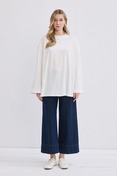 KADRİYE BAŞTÜRK Vanille Cotton Blouse Ecru