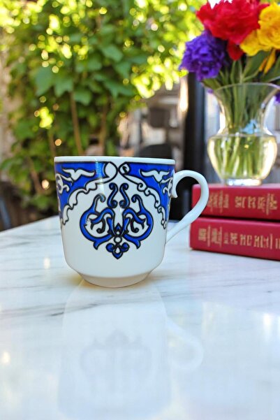 e-meta Kütahya Özel Günler İçin 6 Kişilik Kahve Seti - 12 Parça Porselen Fincan Takımı - Hediyelik