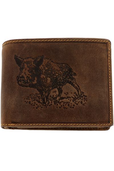 GiftExpress Leather wallet: Boar
