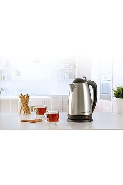 ALSAIF Al Saif Electric Kettle 2 Liter 1800 Watts, Silver, Black,E090588/20
