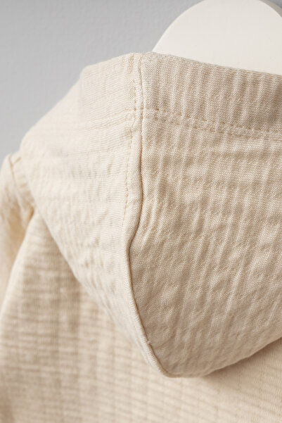 Bebitof Cute Figures Patterned Hooded Cotton Baby Cardigan