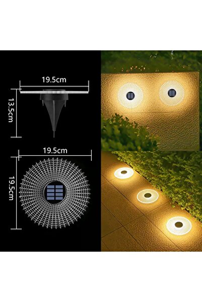 DLC GROUP DLC YUVARLAK SOLAR LED DEKORATİF SAPLAMA VE APLİK