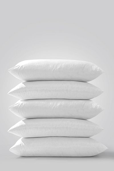 YASÜ 5 Pieces Silicone Pillow 800 Gr Microfiber Fabric Silicone Fiber Filled Home Hotel 5-Piece Dowry Pillow