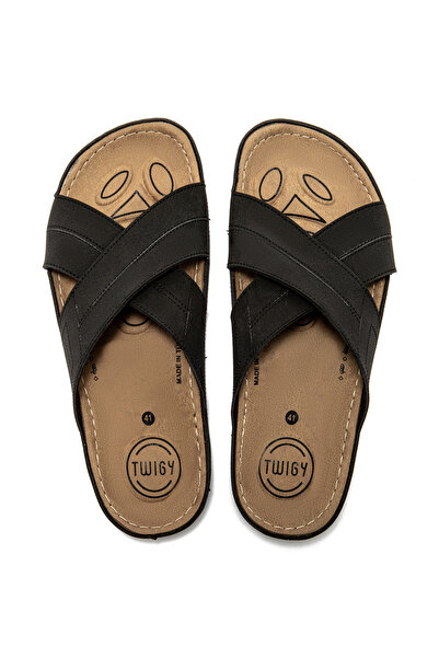 Twigy Ανδρικές παντόφλες Silva Μαύρες 41/45