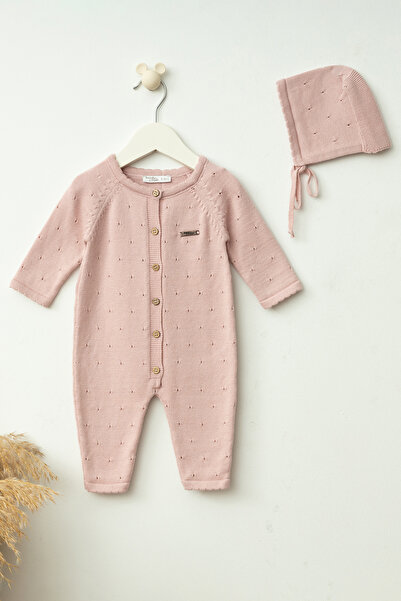 Babymio بذلة القطن مخرمة