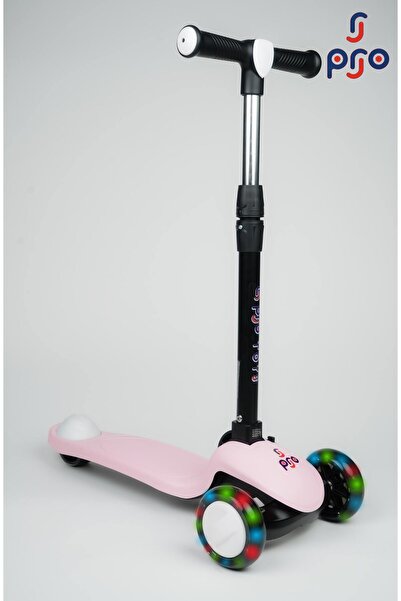 PRO Toys Işık/Ledli Üç Teker Yükseklik Ayarlanabilir ve Katlanabilir Fren Sis...