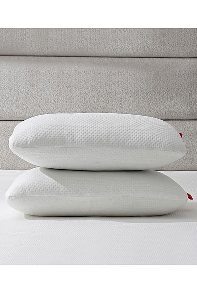 YASÜ 2 Pcs Relaxmini (37*54cm) Microfiber Bead Silicone Filling Pillow Cover with Zipper