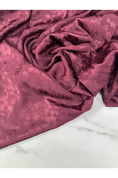 ipekkumaş Fusta rochie Javenes cu model de flori burgundy Abaya Shalwar SE VAND PRODUSUL NOU 1BUC 1 METR