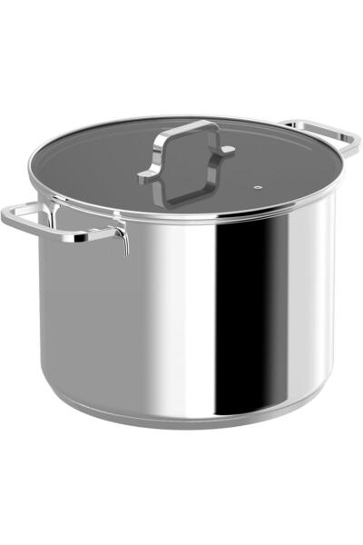 Berghoff BerhgHOFF Dina Helix Paslanmaz Çelik Kapaklı Derin Tencere 26x19cm -...