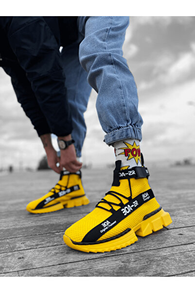 pabucmarketi Tarz Sports Boots Sari (Sari Sole)