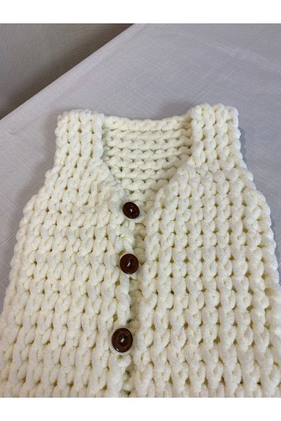 Alizee Puffy Vest and Booties Set for Baby