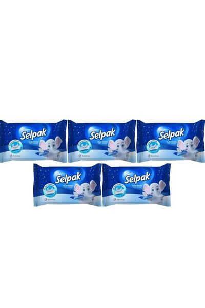 Selpak Wet Pocket Wipes 10 Sheets Classic (Set of 5)
