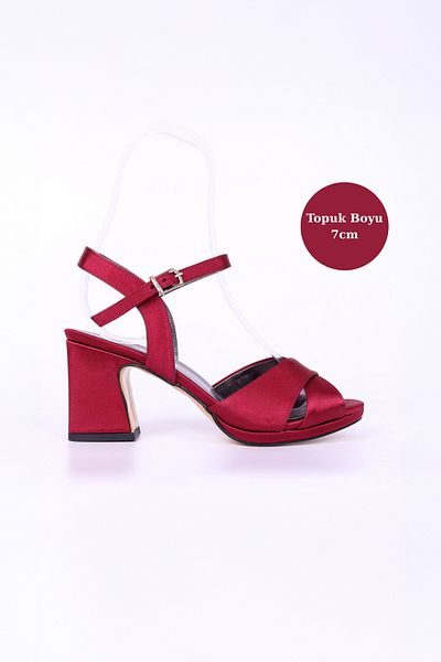 E&L Company 7cm Burgundy Cherry Rotten Satin. Running Is Guaranteed.