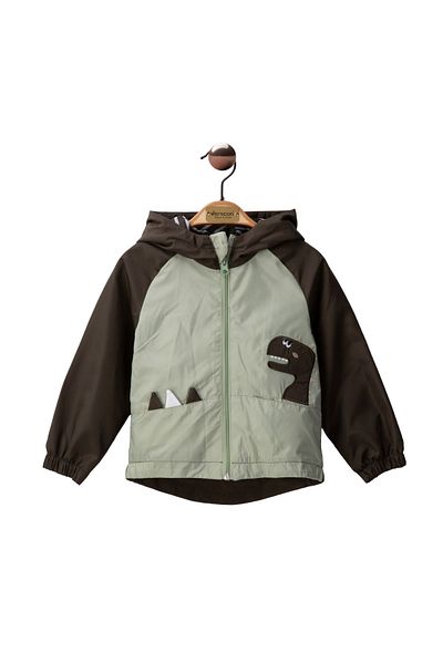 Verscon Children's Hooded Zipper Closure Waterproof Raincoat
