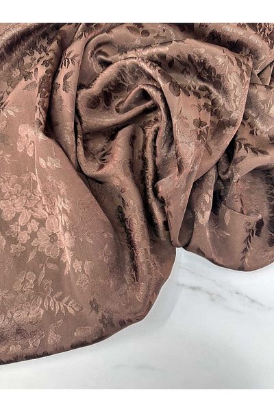ipekkumaş Coffee Flower Pattern Javenes Dress Skirt Abaya Baggy Our Product Is Sold by Pieces 1 Piece 1 Metre
