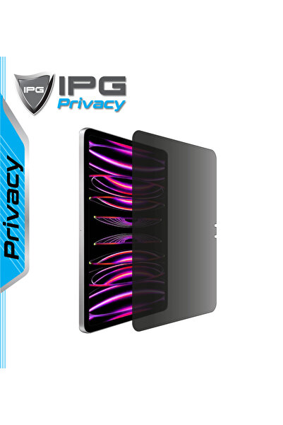 Ipg iPad Pro (M4) 13 Inch (2024) için IPG Privacy Hayalet Ekran Koruma Yan Gö...