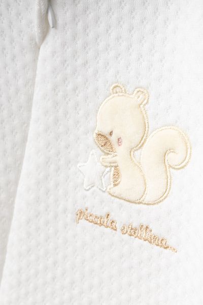 Bebitof Cute Squirrel Patterned Cotton Baby Quilted Jumpsuit