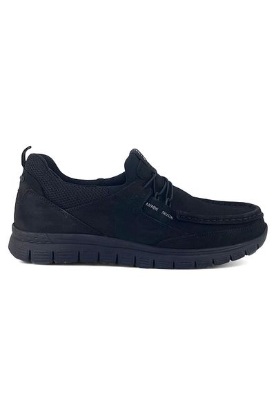 Forelli Tanza Daily Orthopedic Men's Shoes-Black Nubuck