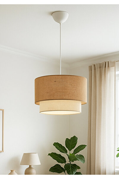 HOMİNG Jüt Kumaş Hasır Pasta Sarkıt-salon Yatak Odası Komple Kumaş