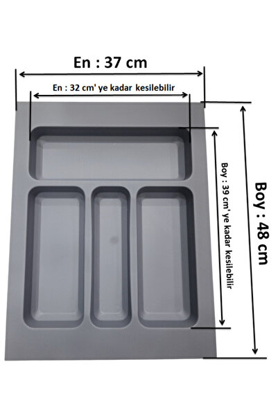 TORNADO DİZAYN 37x48 Cm Çekmece İçi Kaşıklık Kepçelik 32x39 Cm Kadar Kesilebilir