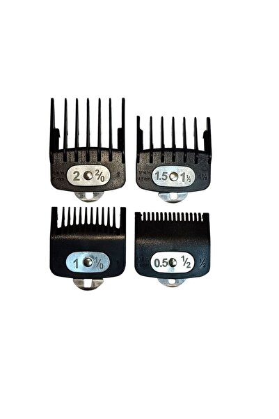 Wahl طقم مشط معدني مكون من 4 قطع باللون الأسود