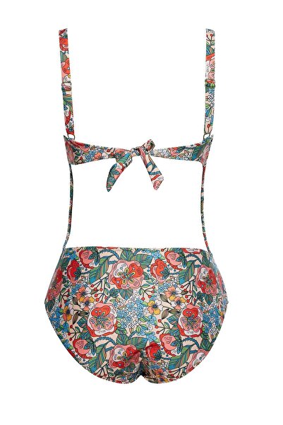 SAILOR moda Patterned Backless Swimsuit