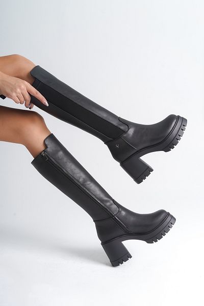 Capone Outfitters Dámské boty Trak na podpatku a elastické podrážce