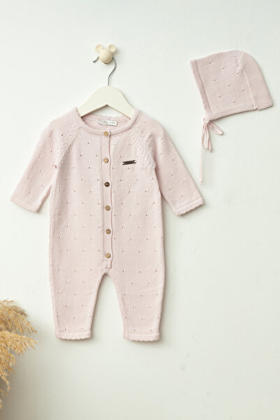 Babymio بذلة القطن مخرمة