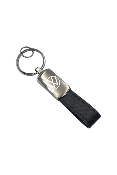 Gülay AVM Volkswagen Logo Printed Leather Boxed Metal Keychain Byp-15969