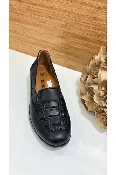 Scavia Rm 319 Women's Summer Genuine Leather Orthopedic Perforated Shoes