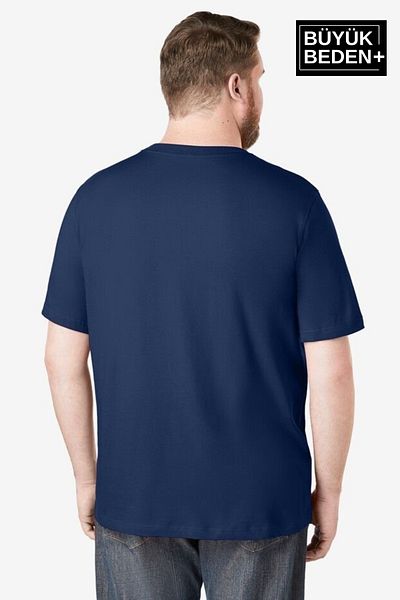 Superlife Superlife Men's Large Size Chef's Selection Printed Crew Neck T-Shirt Spr25Bts908