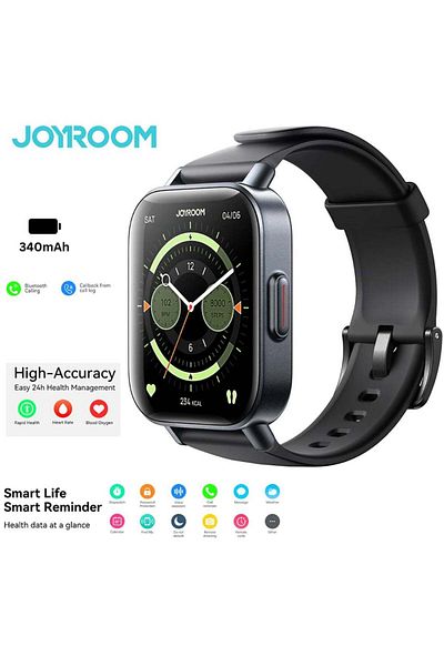 Joyroom JR-FT3 S Smartwatch - IP68 Waterproof for Calls, Arabic Supported, Compatible with iPhone &