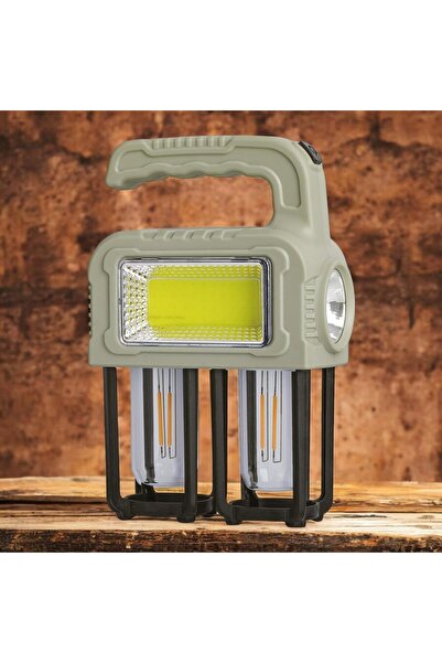 Panther Pt-6219 Usb Şarjlı Solar El Feneri | Powerbank Özellikli 1000 Lumen