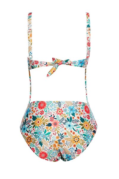 SAILOR moda Patterned Backless Swimsuit