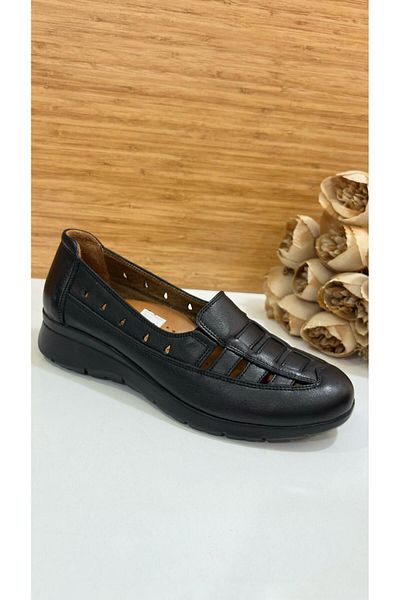 Scavia Rm 319 Women's Summer Genuine Leather Orthopedic Perforated Shoes