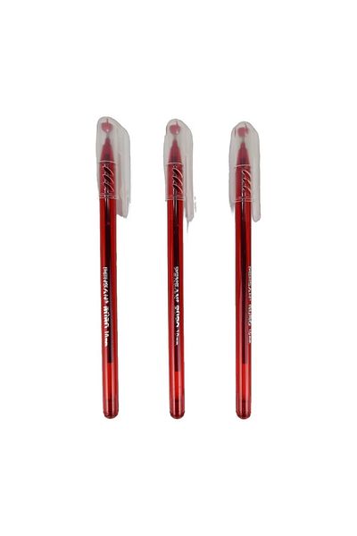Pensan Red Ballpoint Pen 10 pcs