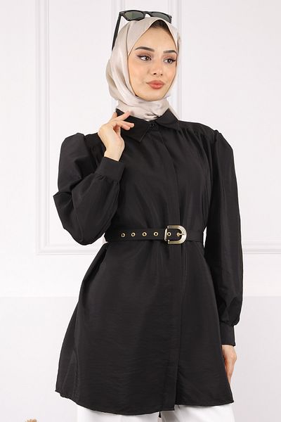 İmajButik Μαύρη ζώνη Modal Tunic