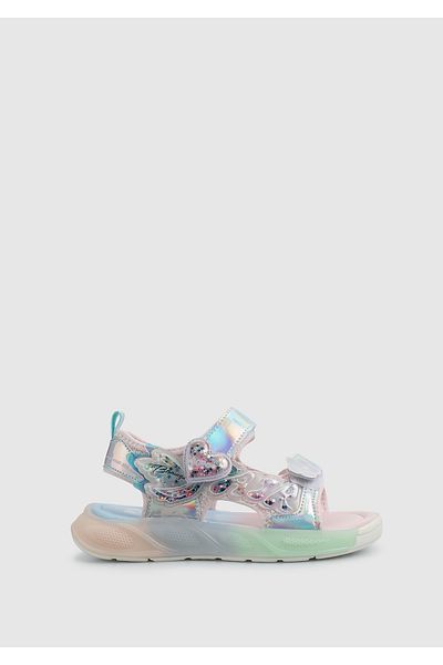Kiddo Silver Girl's Flat Sandals