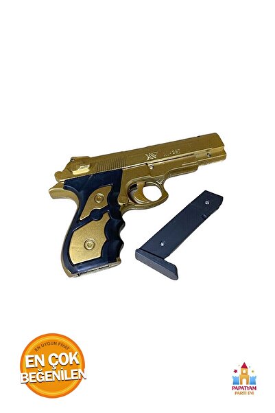 PapatyamPartiEvi Boncuk Mermili Tabanca - Eğlenceli Boncuk Atma Silahı
