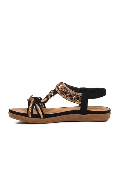 Voyager Black Women's Flat Sandals