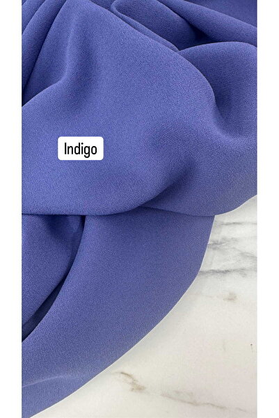 ipekkumaş Indigo Blue Imported Rubi Crepe Dress Skirt Abaya Our Product Is So...