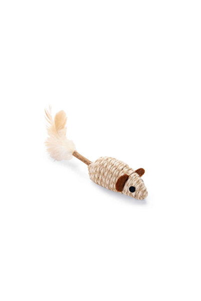 Beeztees لعبة القطط، ماوس القطط، وعصا ماتاتابي ذات الريش، 12 سم Dpmah