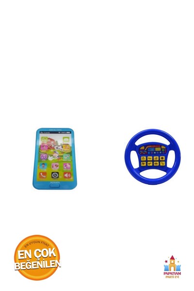 PapatyamPartiEvi Akıllı Oyuncak Telefon - Türkçe Konuşan Kırmızı Direksiyon İ...